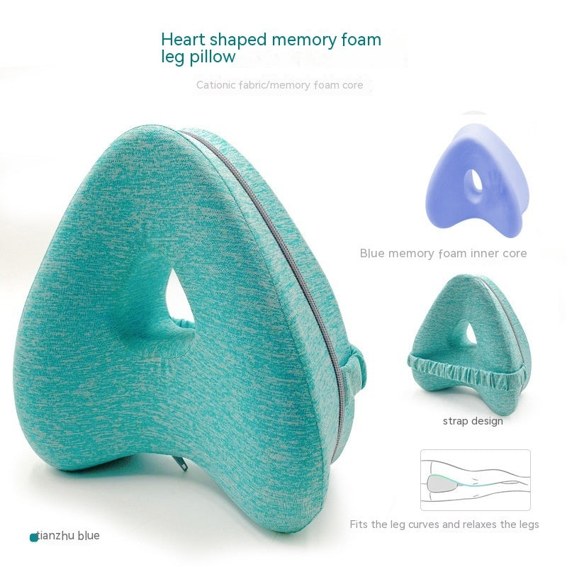 Heart-Shaped Memory Foam Contour Leg Pillow