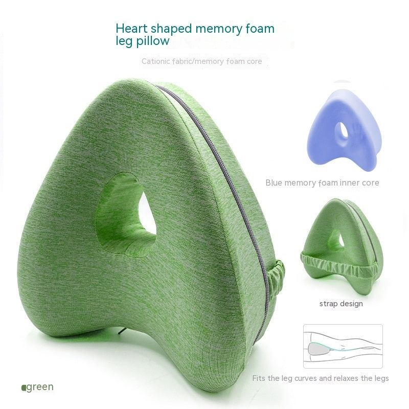 Heart-Shaped Memory Foam Contour Leg Pillow