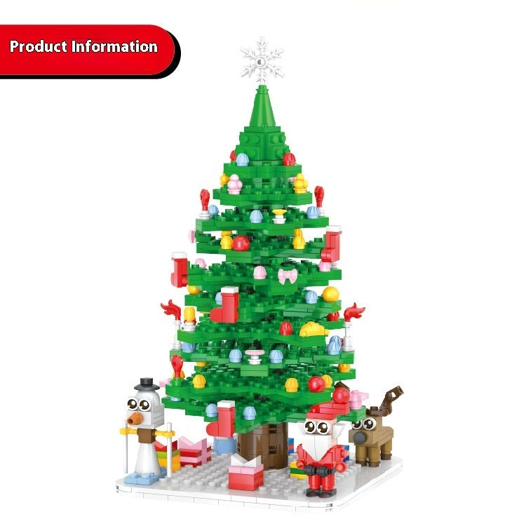 Christmas Tree Countdown Puzzle Building Block Toy Set