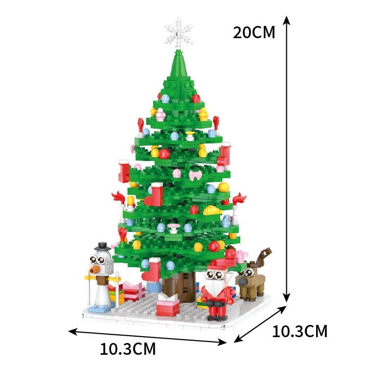 Christmas Tree Countdown Puzzle Building Block Toy Set