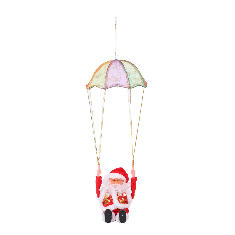 Electric Climbing Santa Claus Christmas Ornament Figurine