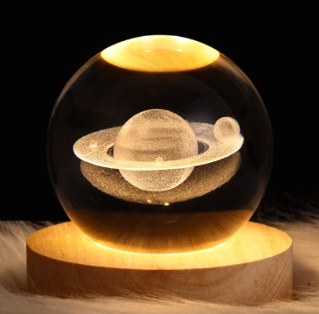 Enchanting Luminous Crystal Ball Ambient Projection Light Decor