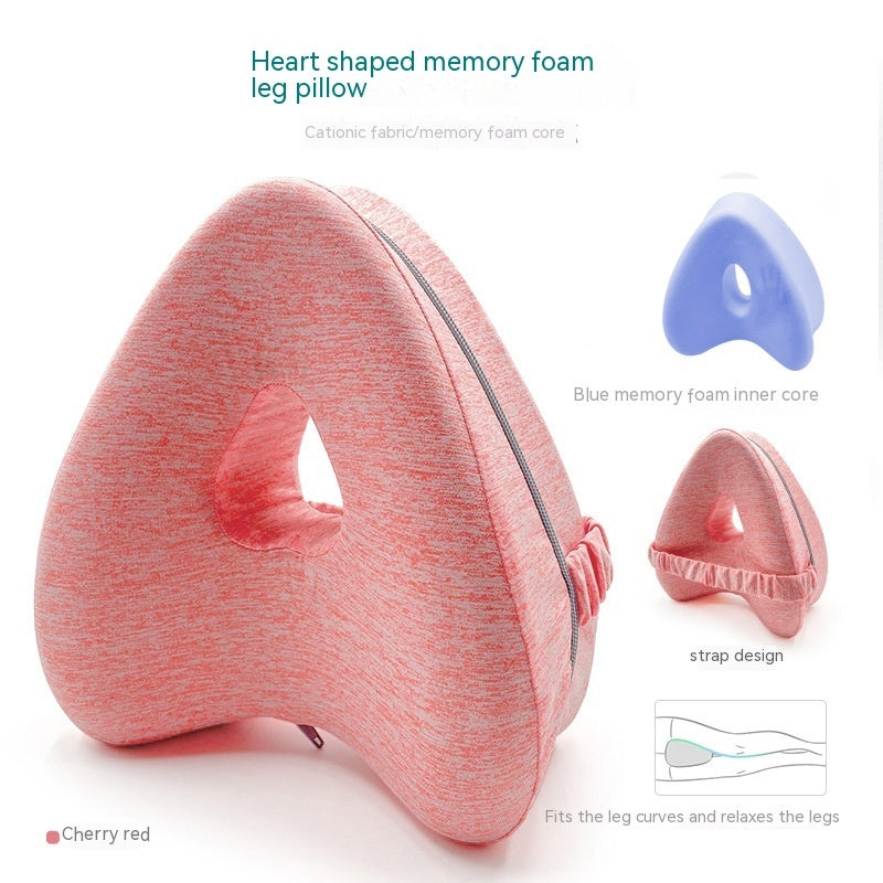 Heart-Shaped Memory Foam Contour Leg Pillow