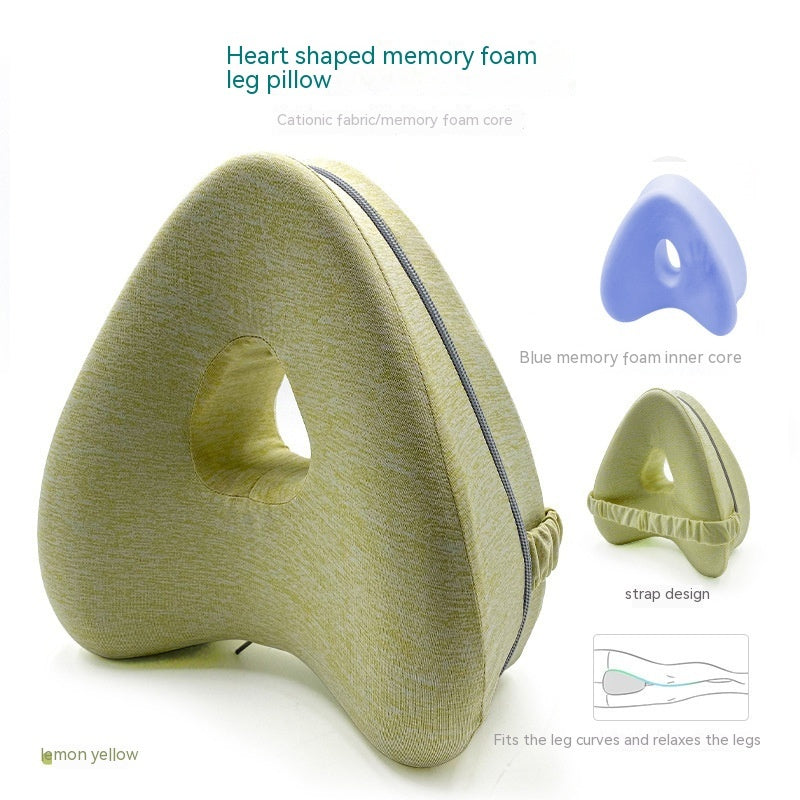 Heart-Shaped Memory Foam Contour Leg Pillow