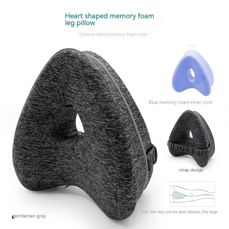 Heart-Shaped Memory Foam Contour Leg Pillow