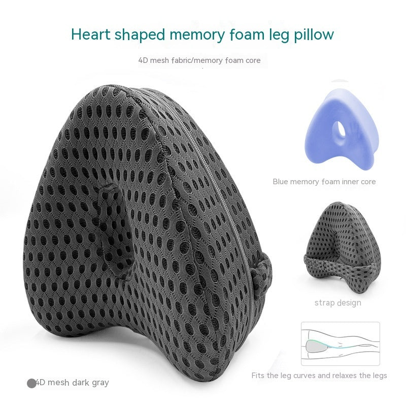 Heart-Shaped Memory Foam Contour Leg Pillow