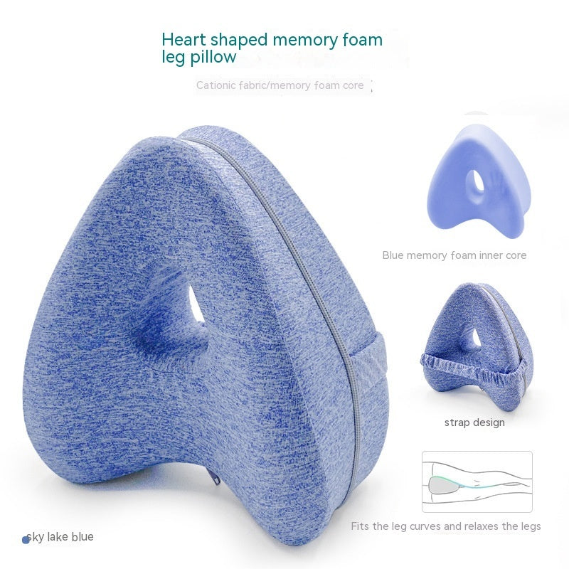 Heart-Shaped Memory Foam Contour Leg Pillow