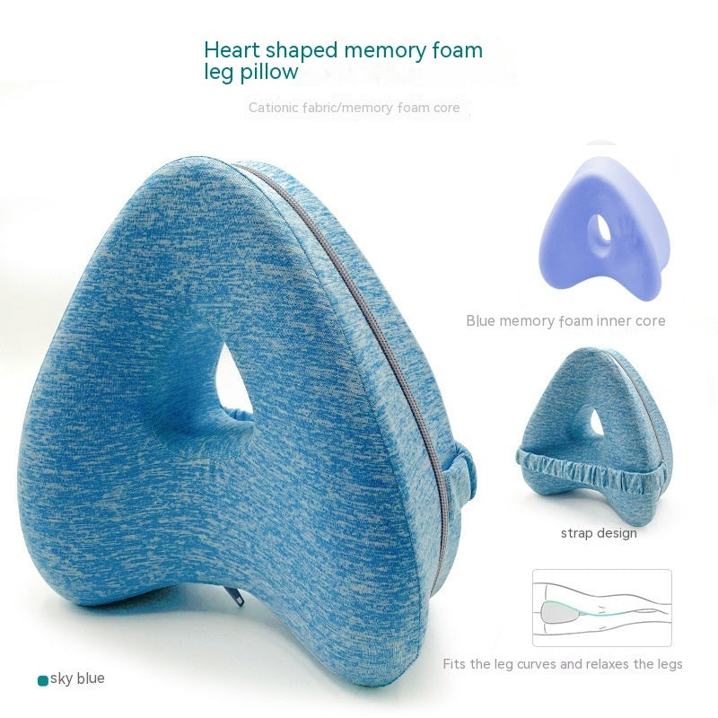 Heart-Shaped Memory Foam Contour Leg Pillow